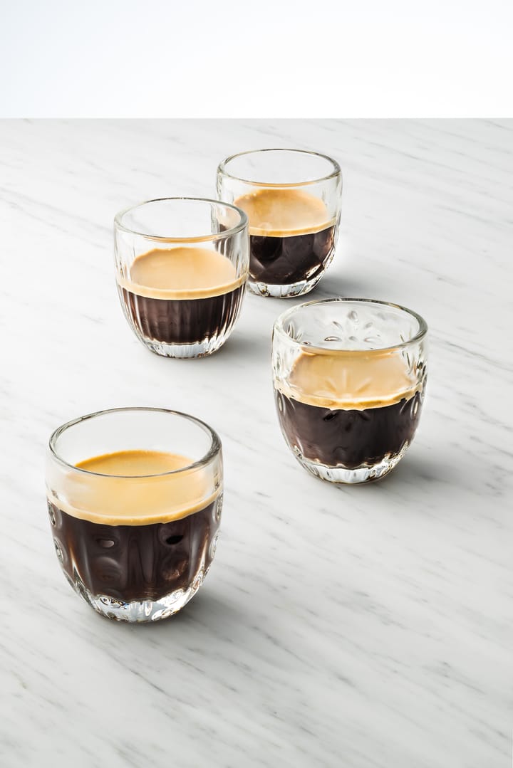 Troquet Espressoglas 10 cl 4 Teile - Klar - La Rochère