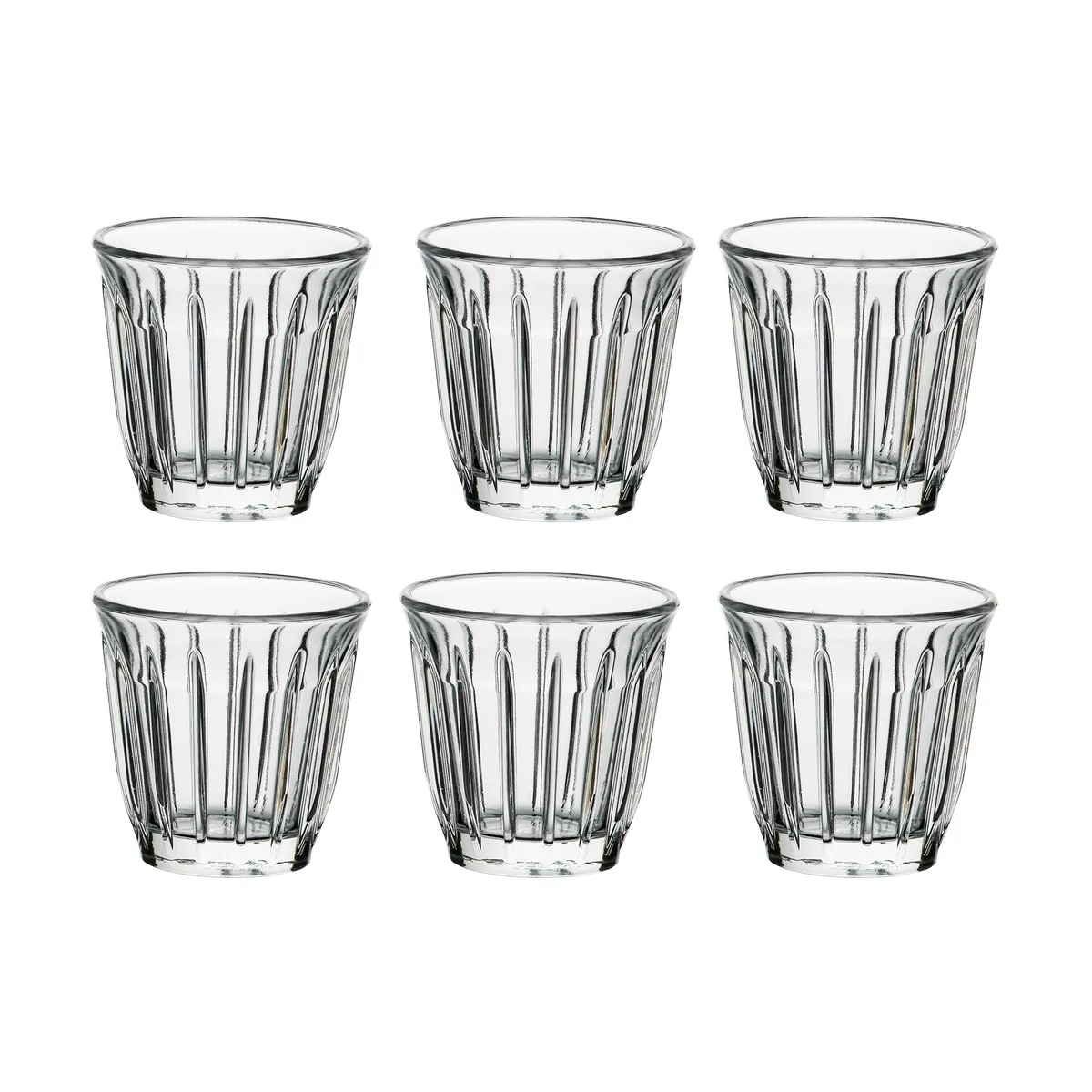 La Rochère Zinc Espressoglas 10 cl 6er Pack Klar
