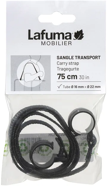 Lafuma Tragriemen für Liegestuhl - Black-noir - Lafuma