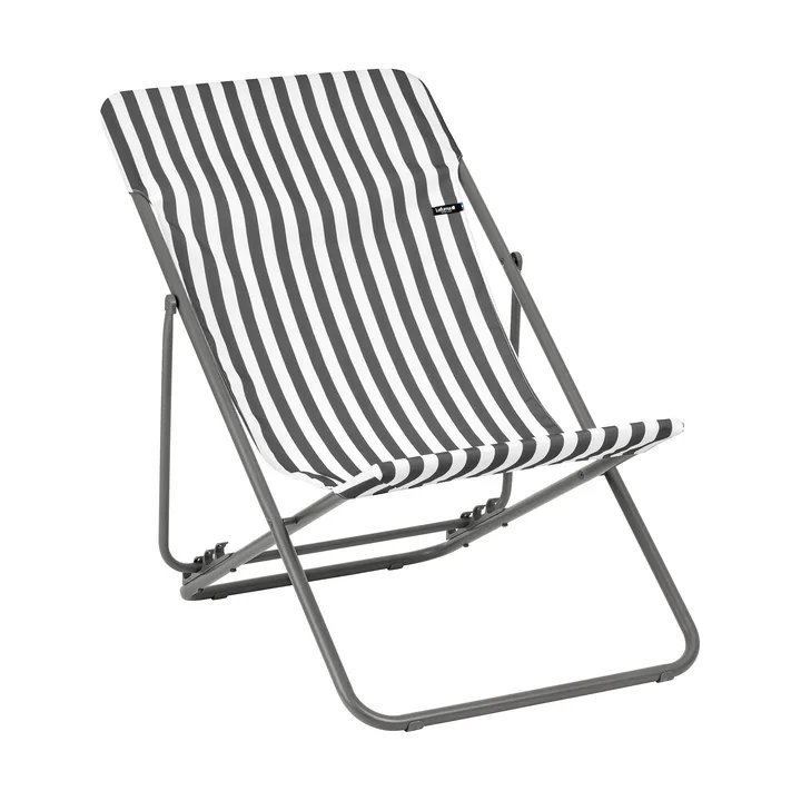 Maxi Transat Colorblock Liegestuhl - Rayure Terre (Grau) - Lafuma
