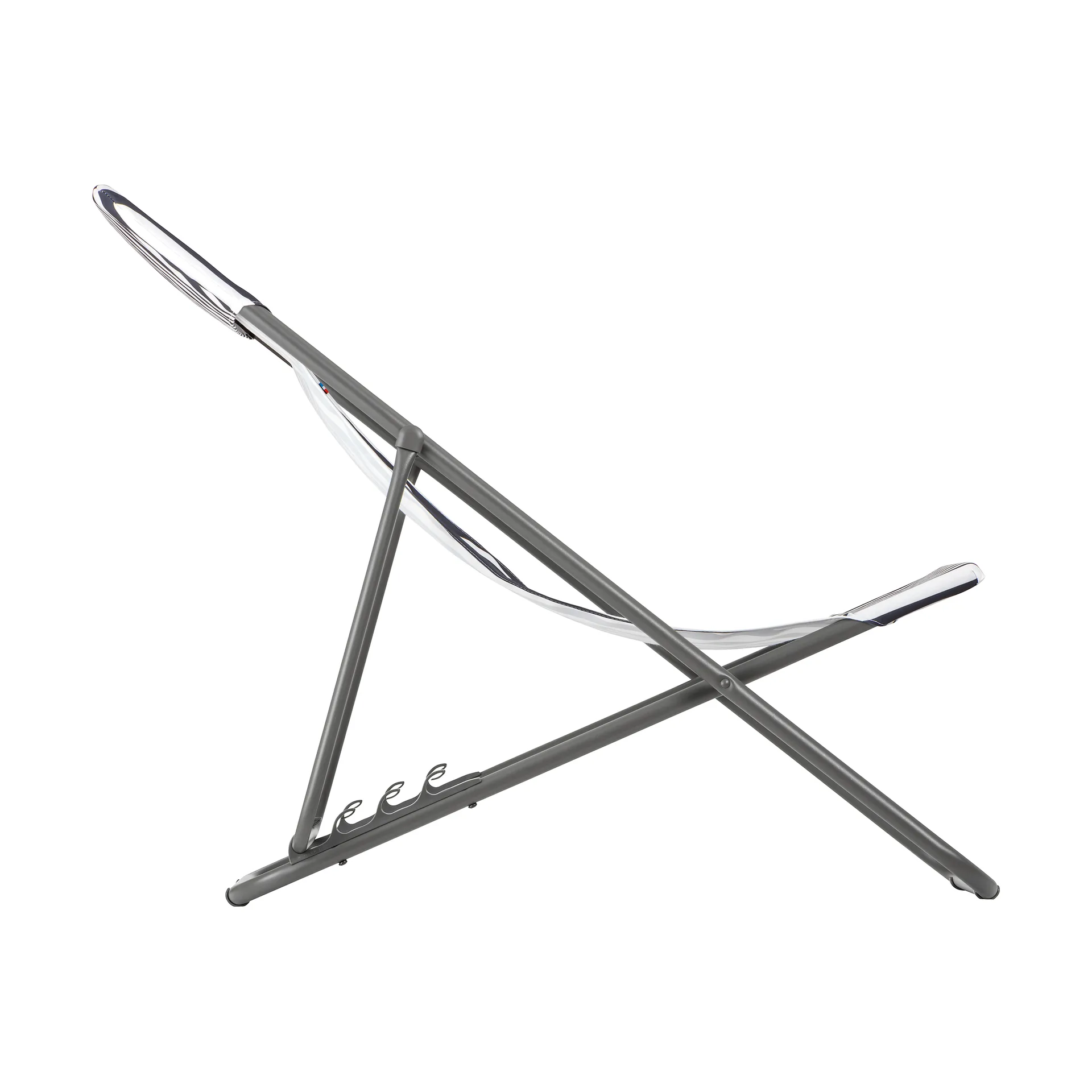 Maxi Transat Colorblock Liegestuhl, Rayure Terre (Grau) Lafuma