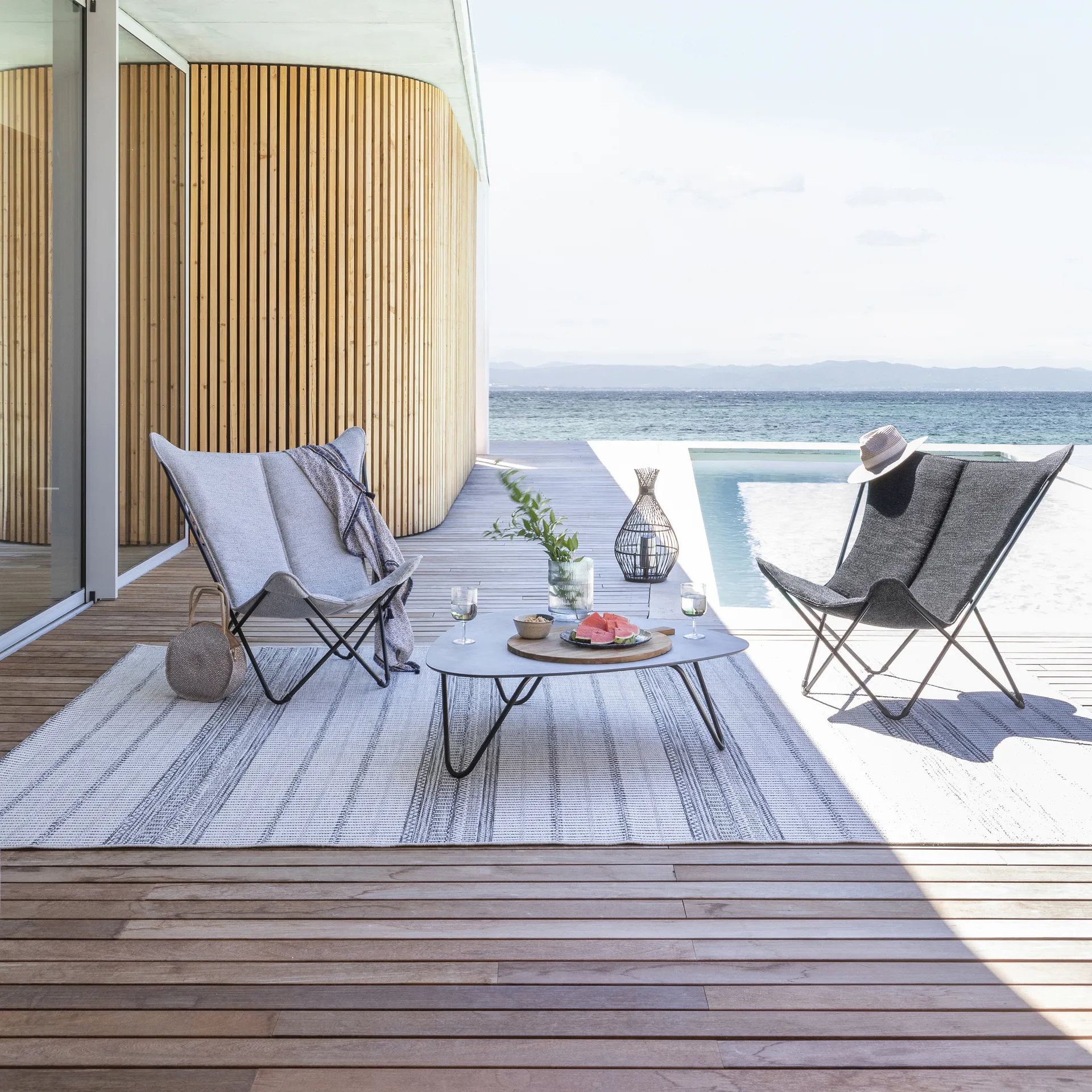 Sphinx Liegestuhl, Sunbrella Ebene Lafuma