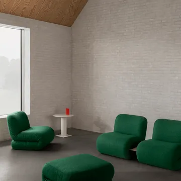 BAU Fußhocker - Divina melange-dunkelgrün - Lammhults