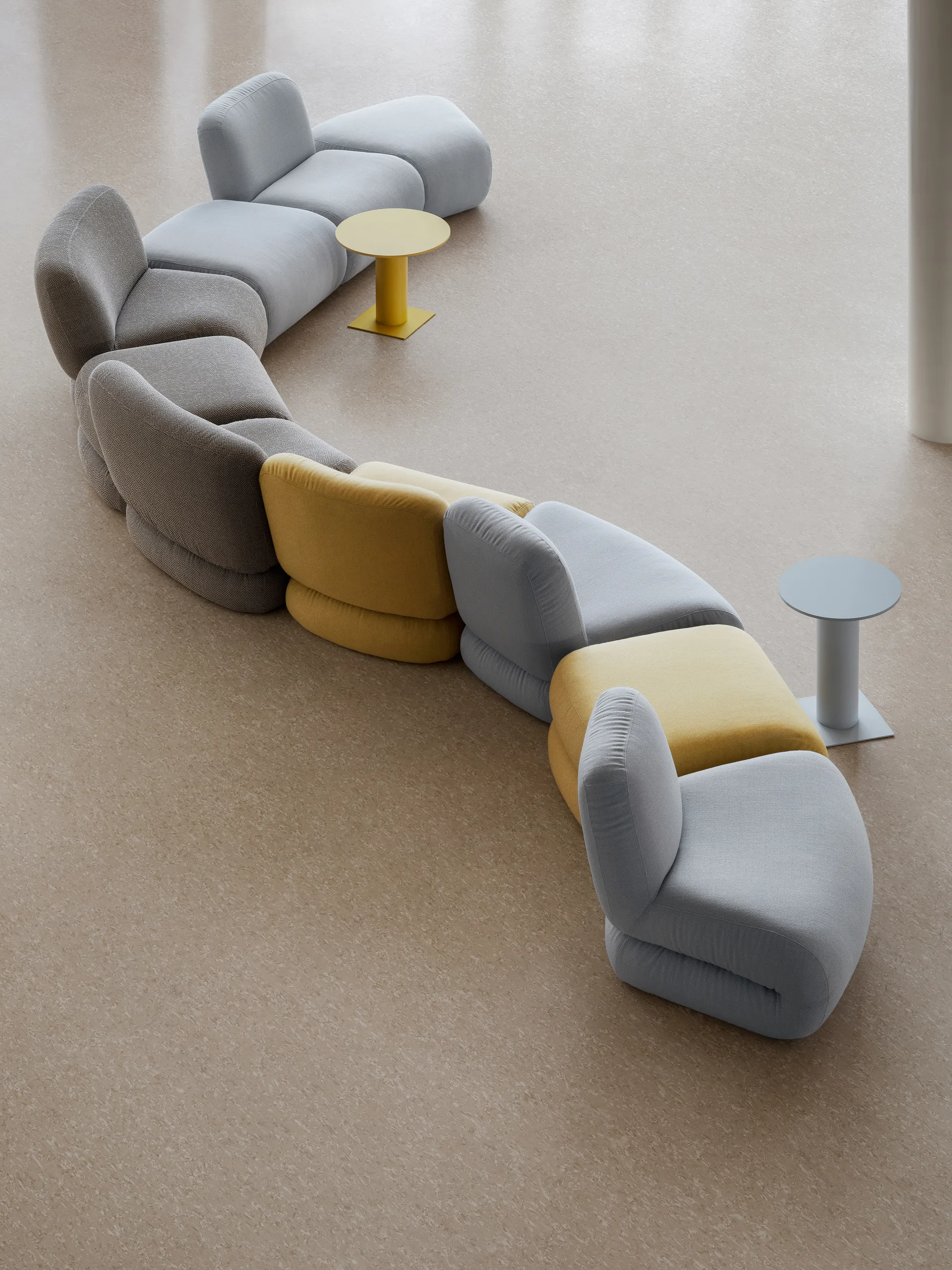 BAU Fußhocker, Vidar 0542 Rot, geradlinig Lammhults