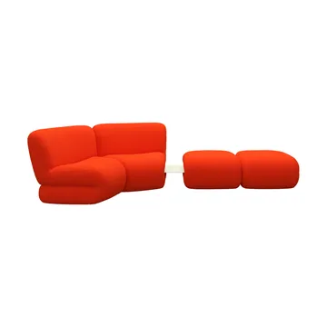 Bau Sessel - Vidar 0542 Rot, geradlinig - Lammhults