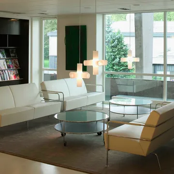 Chicago III Couchtisch - Schwarzes Laminat-Chrom - Lammhults