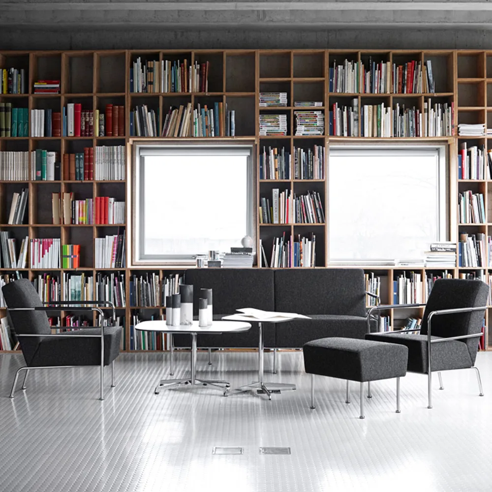 Chicago III Couchtisch, Schwarzes Laminat-Schwarz Lammhults