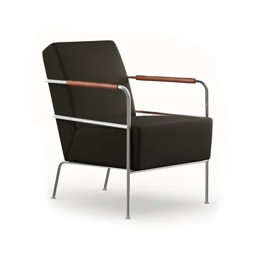 Cinema Sessel - Barnum Pine-Elmo Nordic Leder Cognac-Chromgestell - Lammhults