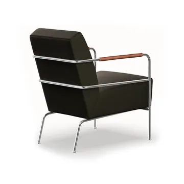 Cinema Sessel - Barnum Pine-Elmo Nordic Leder Cognac-Chromgestell - Lammhults