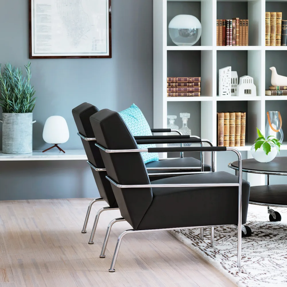 Cinema Sessel, Elmo Nordic Schwarz-Chrom Lammhults