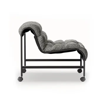 Sunny Sessel - Zero Schwarz-mattsvart Gestell m. Rädern - Lammhults