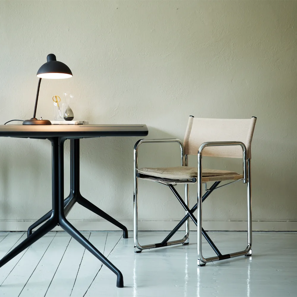 X75-2 Armlehnstuhl, Schwarz-Chrom Lammhults