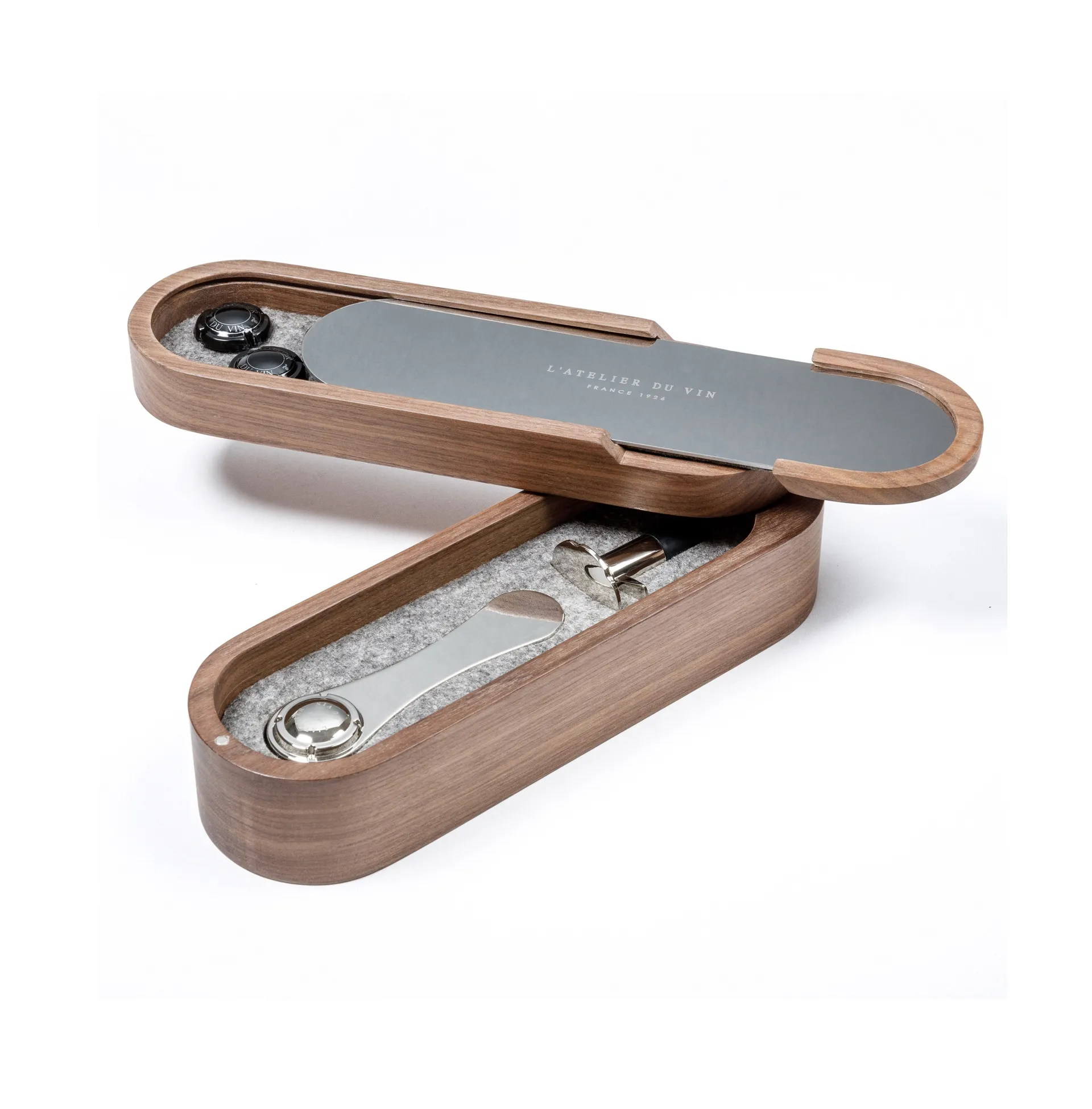 L'Atelier Sparkling Champagnerset, Walnuss L'Atelier du Vin
