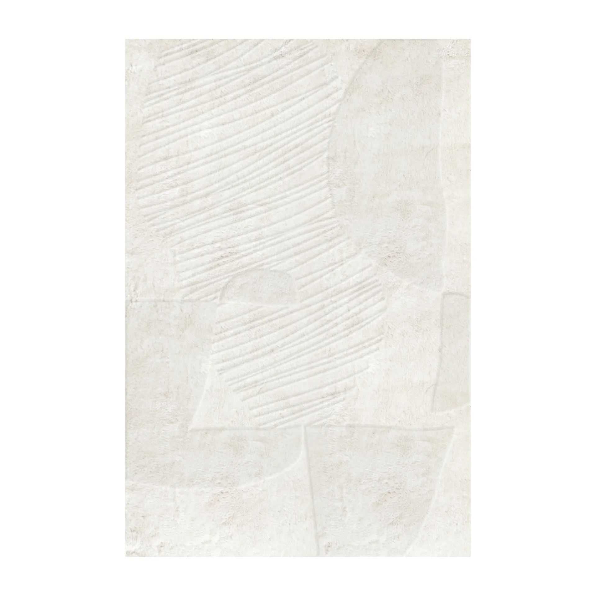 Artisan Guild Wollteppich, Bone white 180 x 270cm Layered