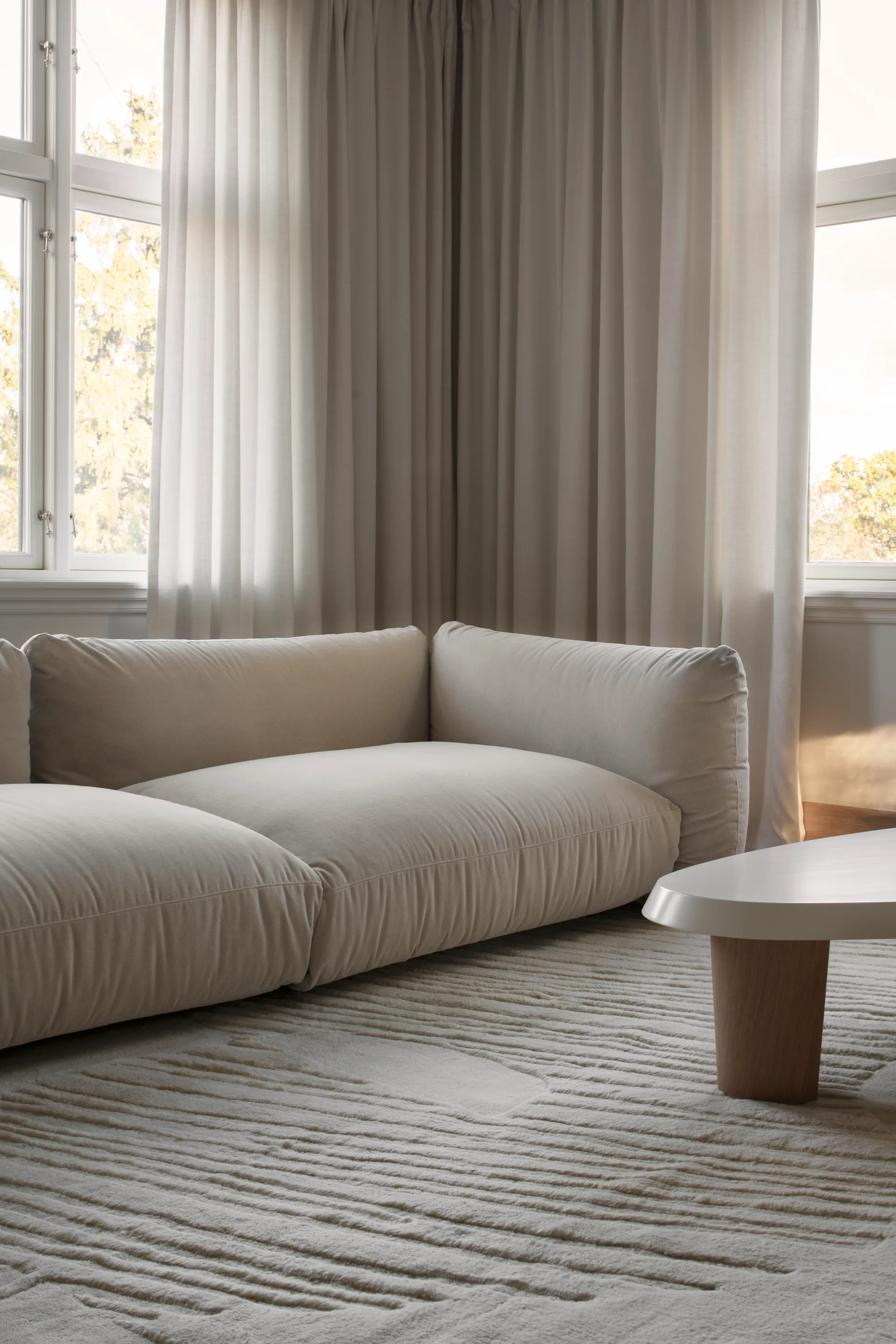 Artisan Guild Wollteppich, Bone white 250 x 350cm Layered