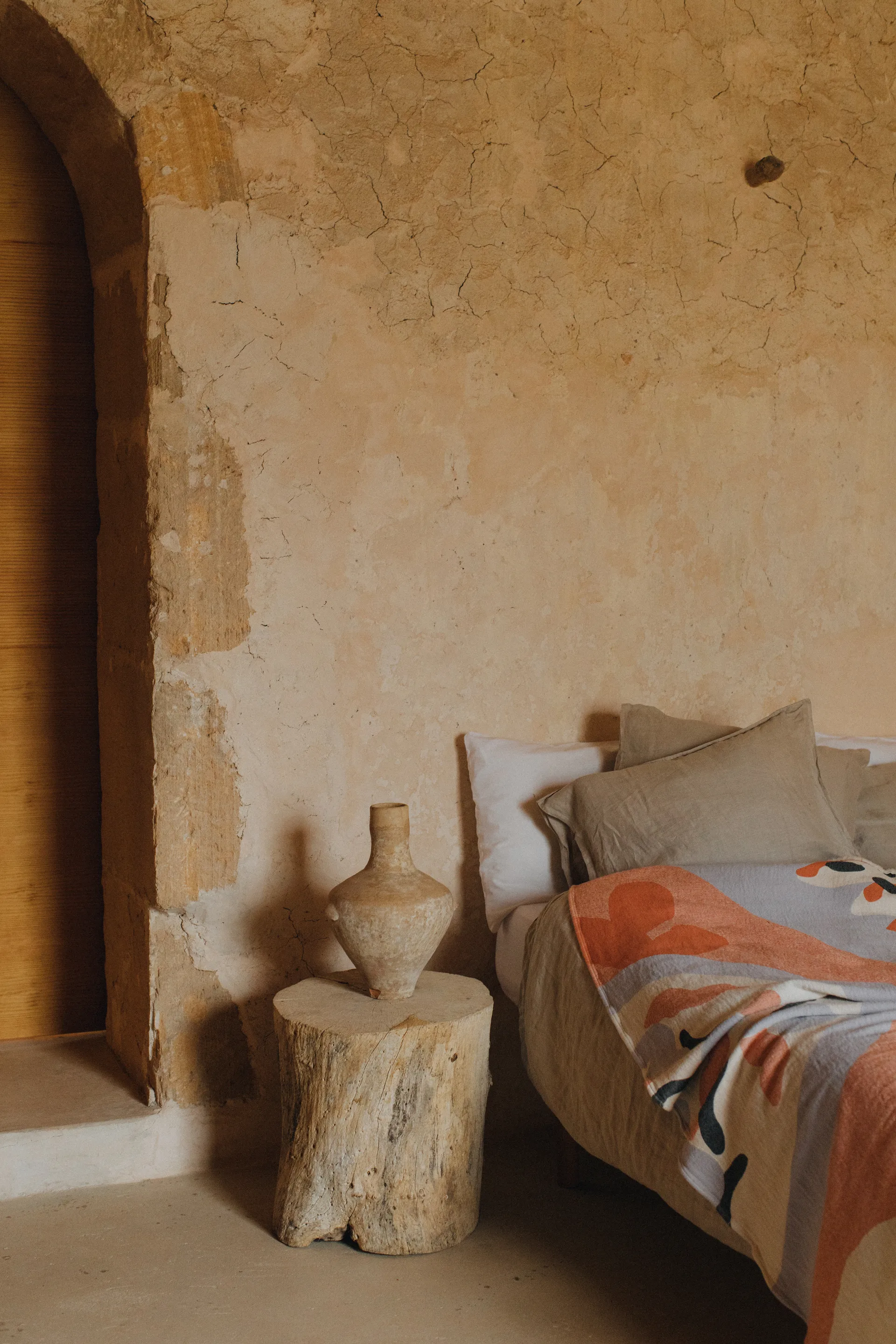 Boqueron Baumwolldecke 130 x 220 cm, Rot Layered