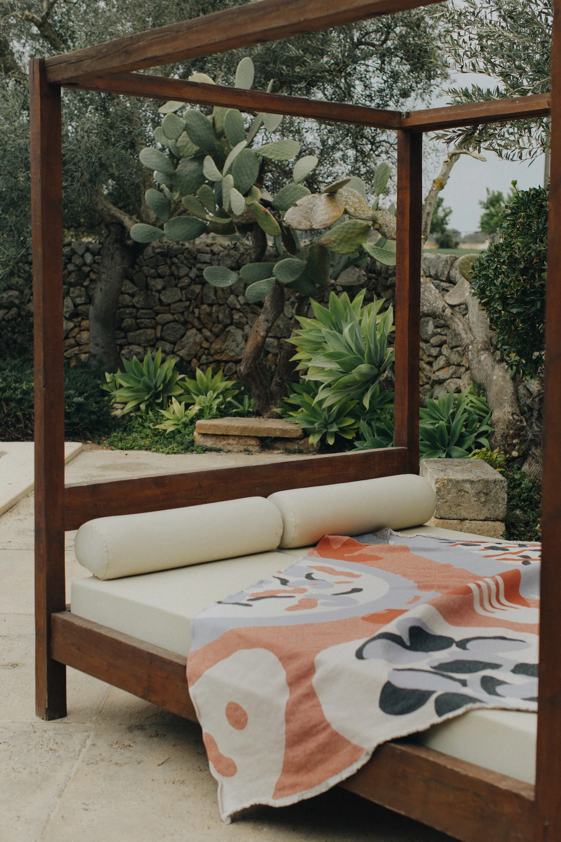 Boqueron Baumwolldecke 130 x 220 cm, Rot Layered