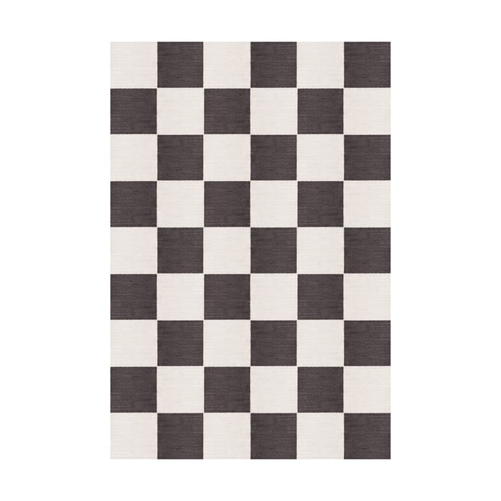 Chess Wollteppich - Black and white, 140x200 cm - Layered