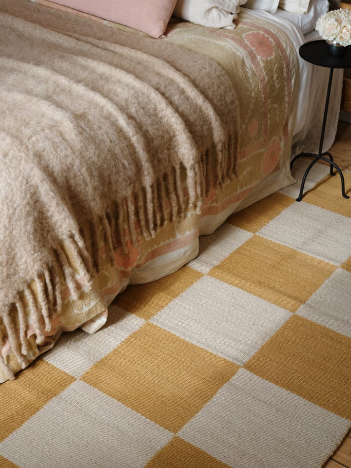 Chess Wollteppich, Harvest yellow, 180x270 cm Layered