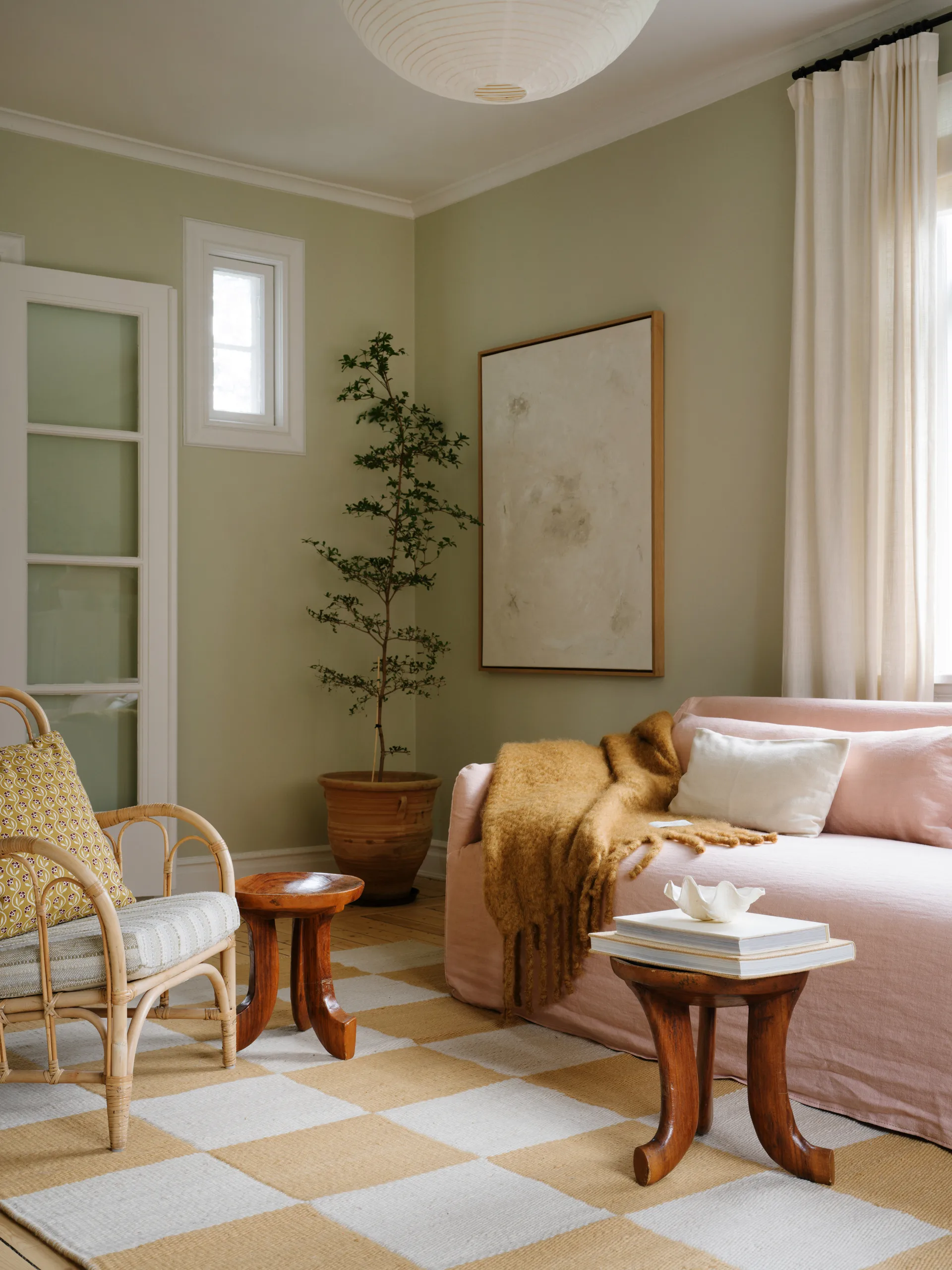 Chess Wollteppich, Harvest yellow, 250x350 cm Layered