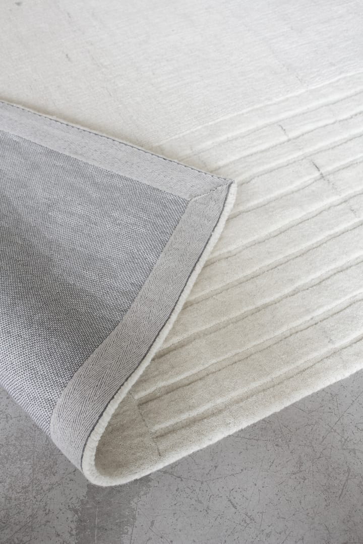 Circular Wollteppich 180 x 270cm, Bone white Layered