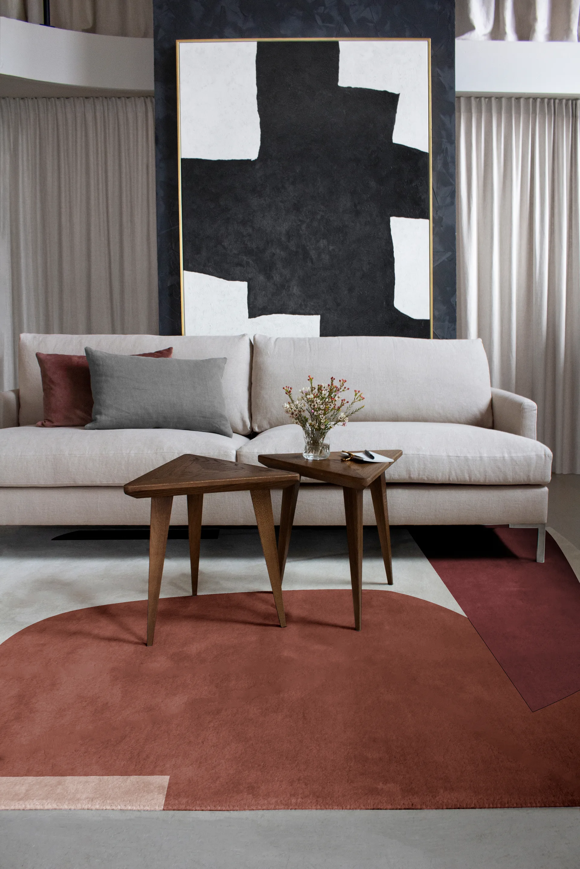 Cloudberry Wollteppich, 200x300 cm Layered