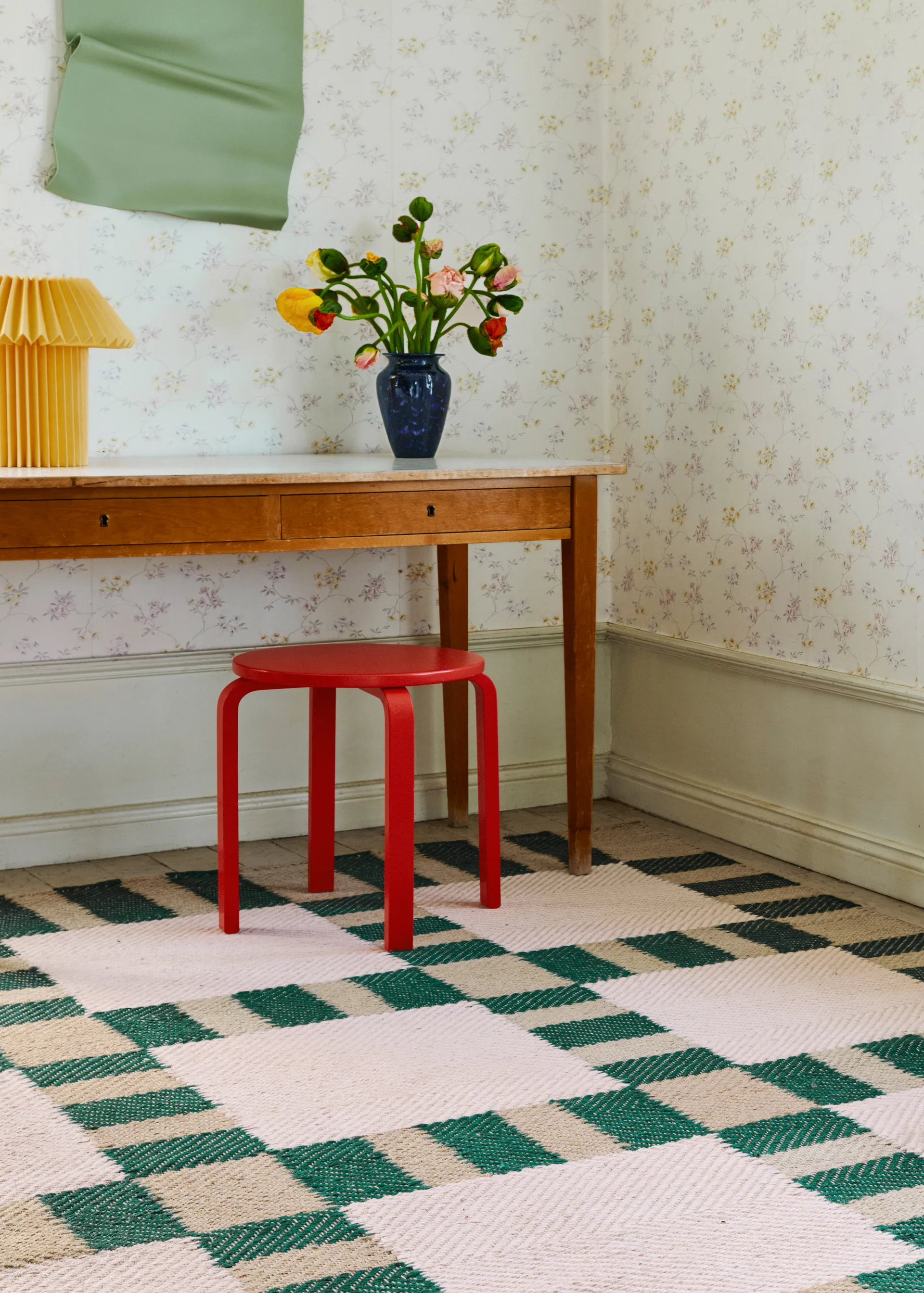 Evelina Kroon Juteteppich 200x300cm, Korean chives Layered