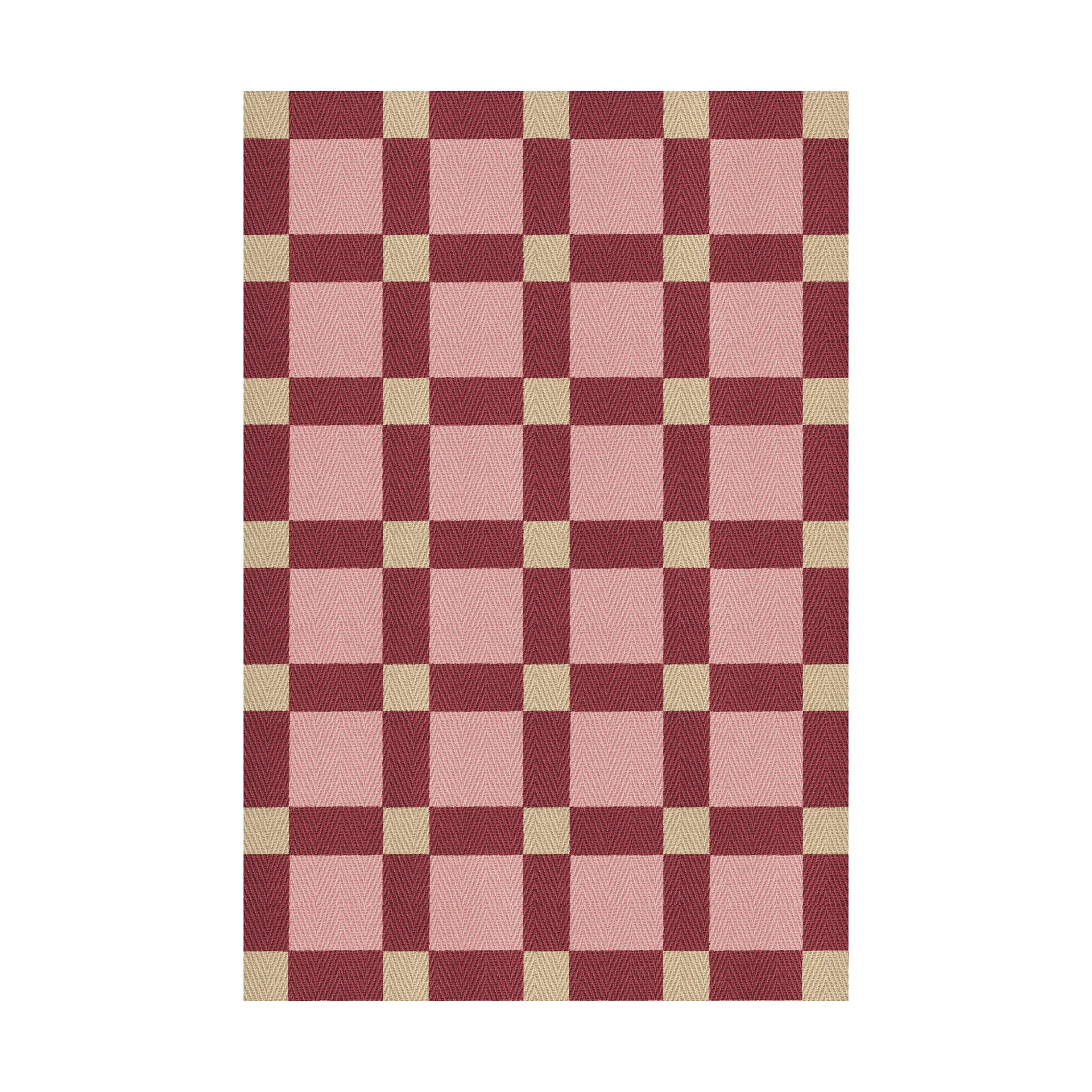 Evelina Kroon Juteteppich 200x300cm, Plum punsch Layered