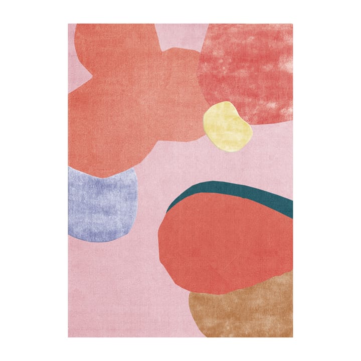 Flower Field Wollteppich 180 x 270cm - Pink - Layered