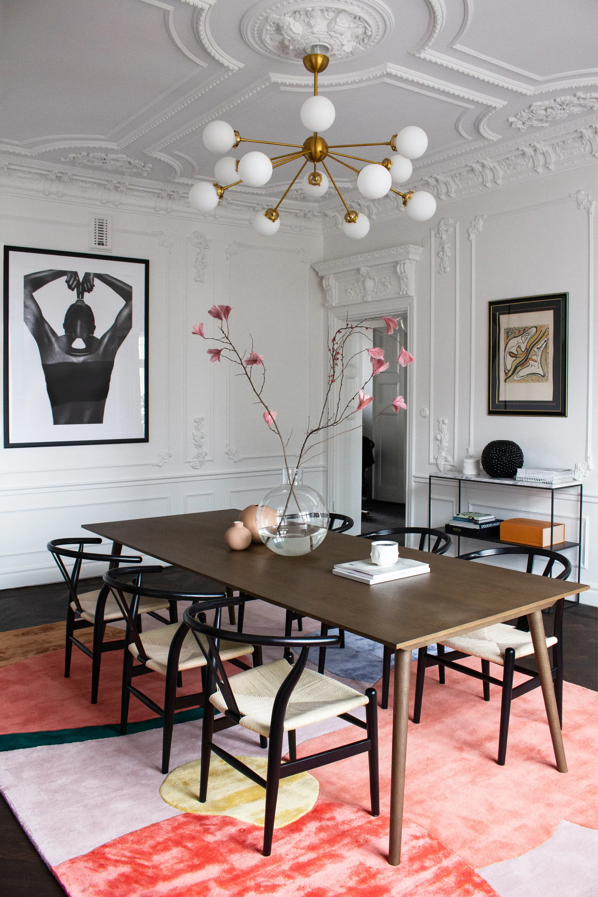 Flower Field Wollteppich 300 x 400cm, Pink Layered