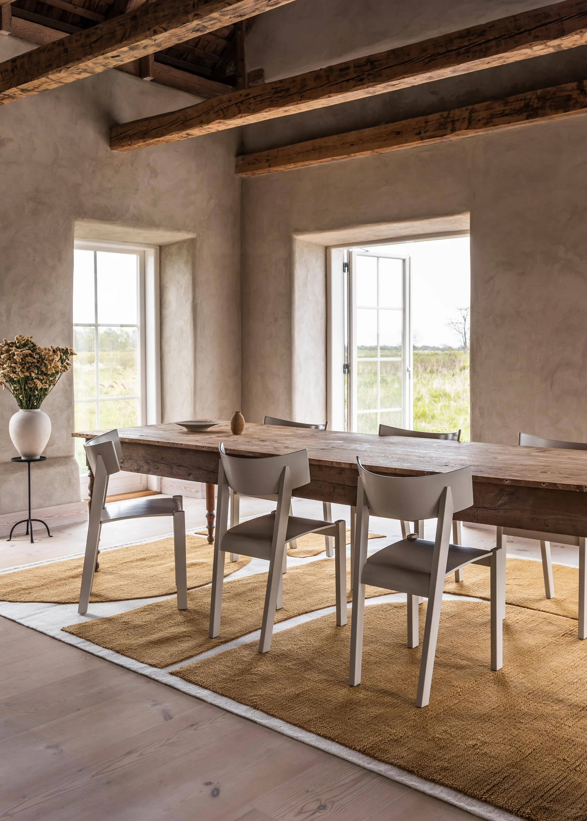 Gotland Rauk Wollteppich, Sunflower yellow 180x270 cm Layered