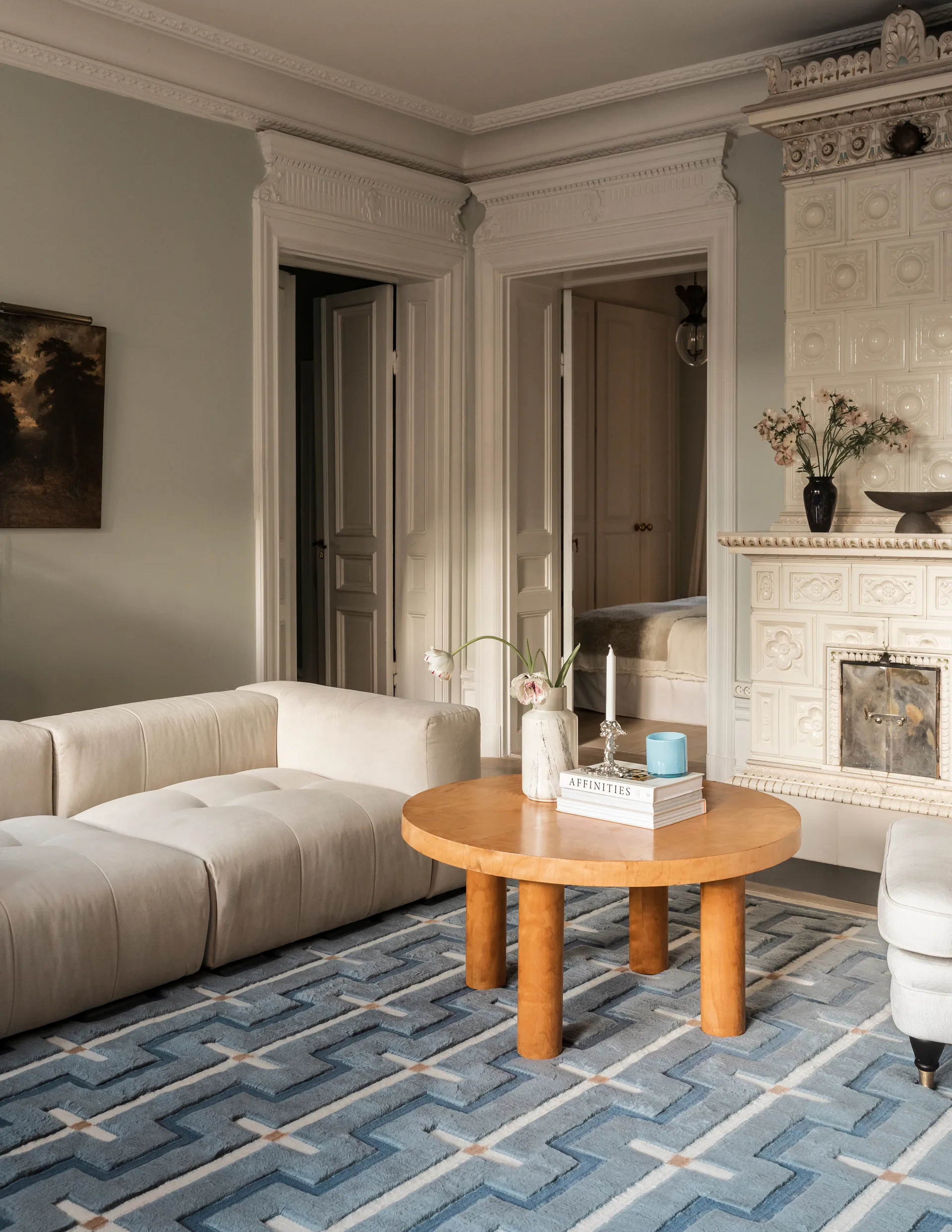 Johanna Wollteppich, Blue sky, 200x300 cm Layered