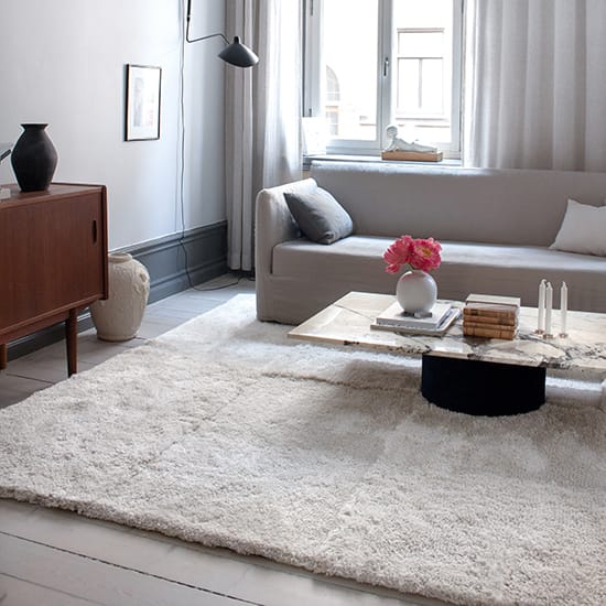Levels Teppich 180 x 270cm, Bone White Layered