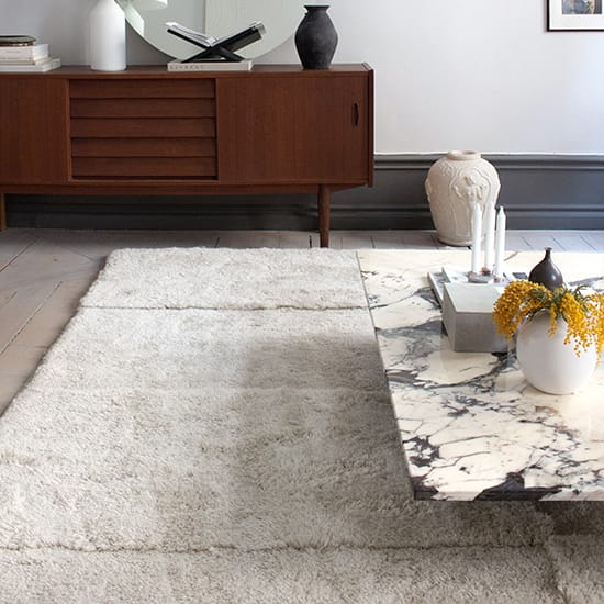 Levels Teppich 180 x 270cm, Bone White Layered