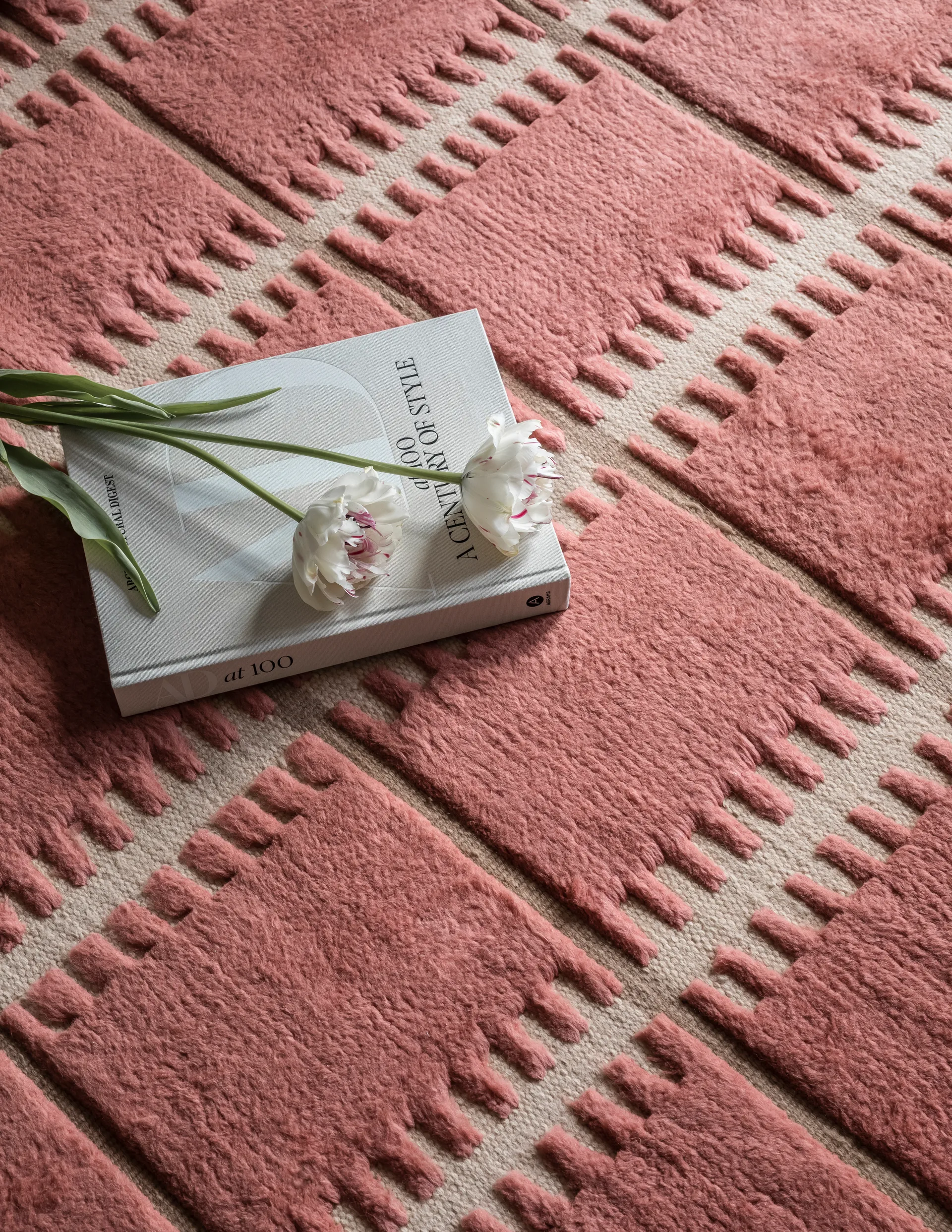 Lilly Wollteppich, Claret red, 300 x 400cm Layered