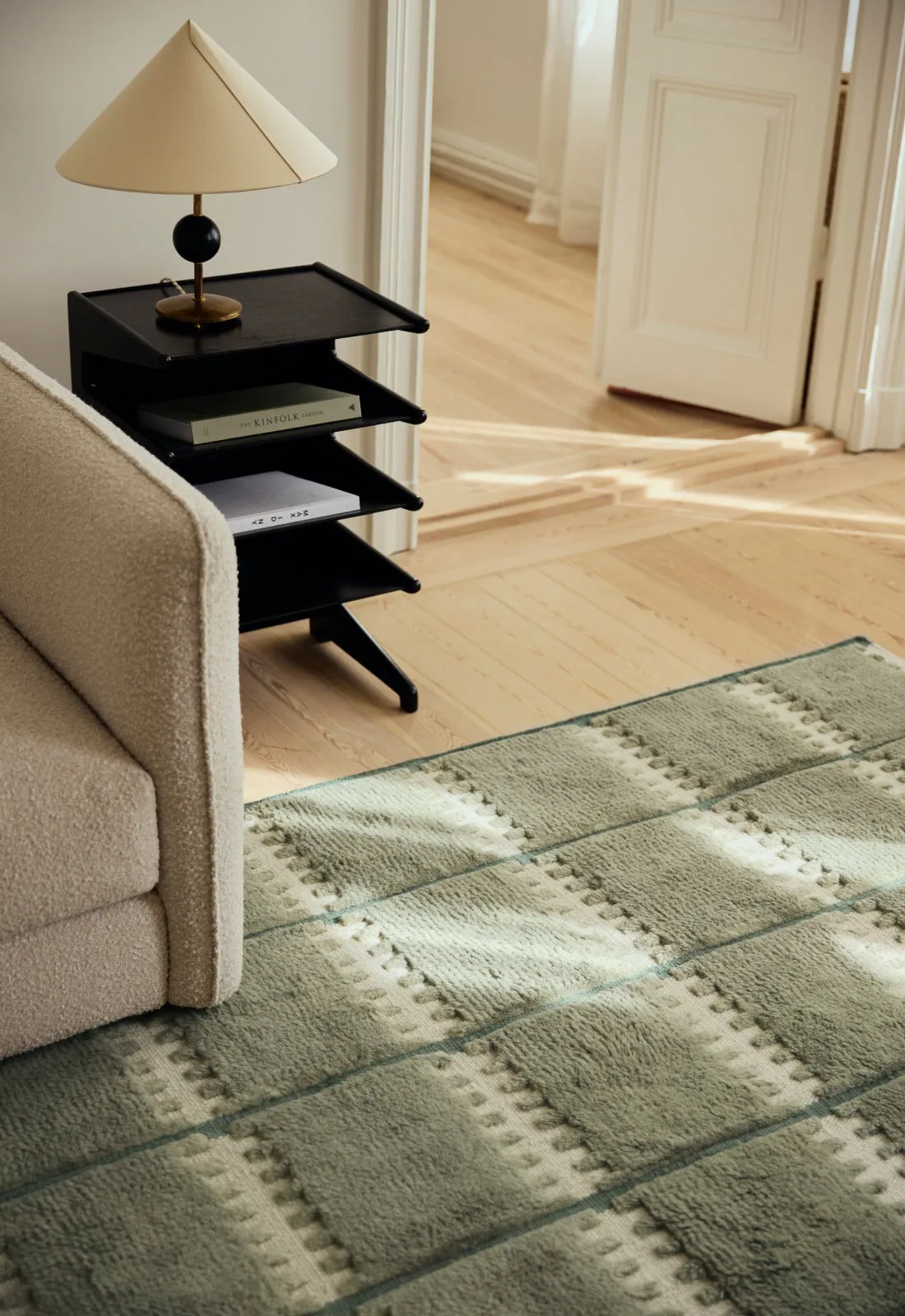 Lilly Wollteppich, Green, 200x300 cm Layered