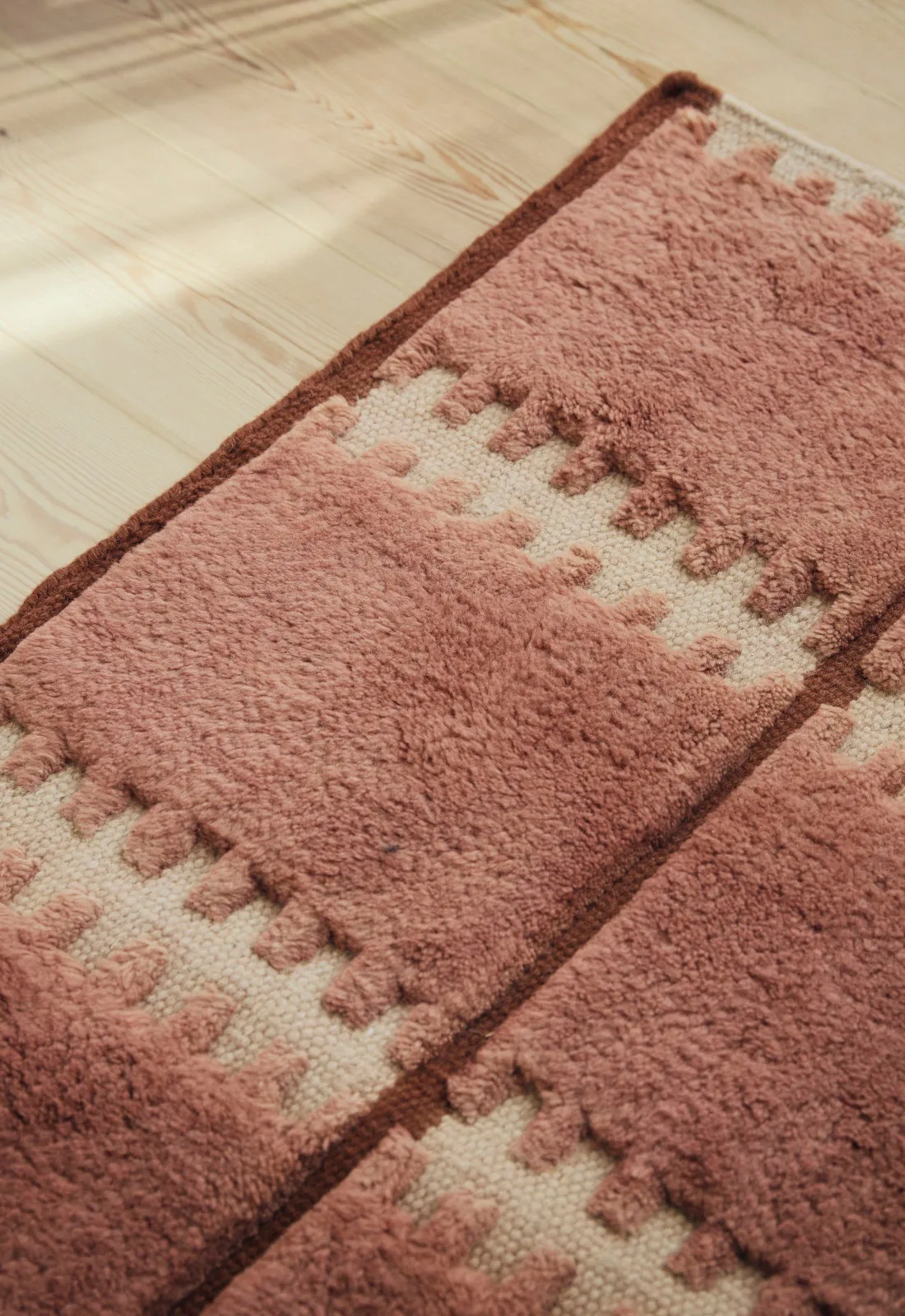 Lilly Wollteppich, Rust, 200x300 cm Layered