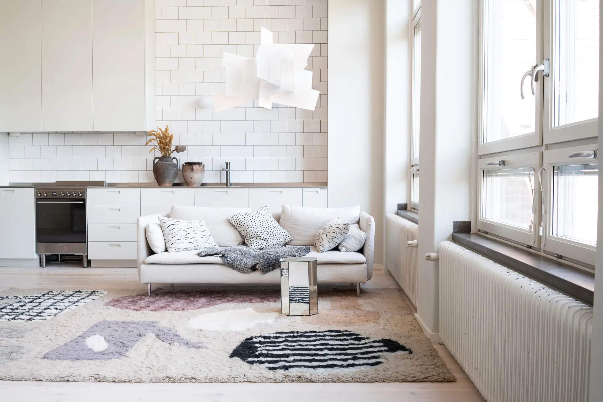 Picnic Wollteppich, Beige, 250 x 350cm Layered