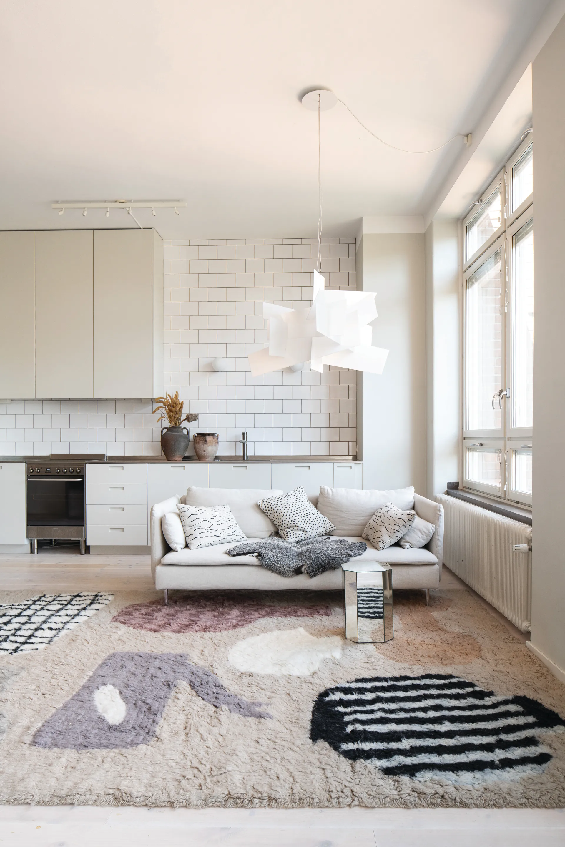 Picnic Wollteppich, Beige, 250 x 350cm Layered