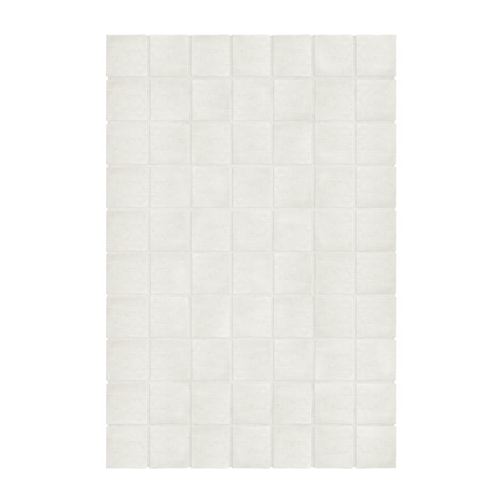 Piet Checked Wollteppich - Bone White 180 x 270cm - Layered