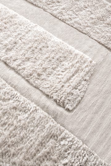 Punja Bricks Wollteppich - Bone White, 160 x 230cm - Layered