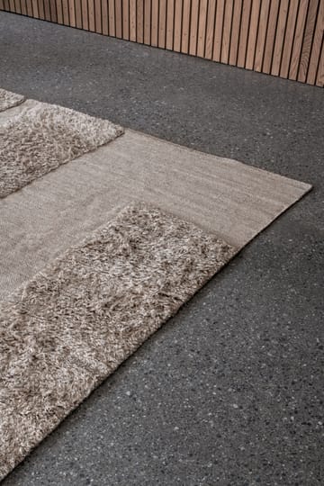 Punja Bricks Wollteppich - Sand Melange, 180 x 270cm - Layered