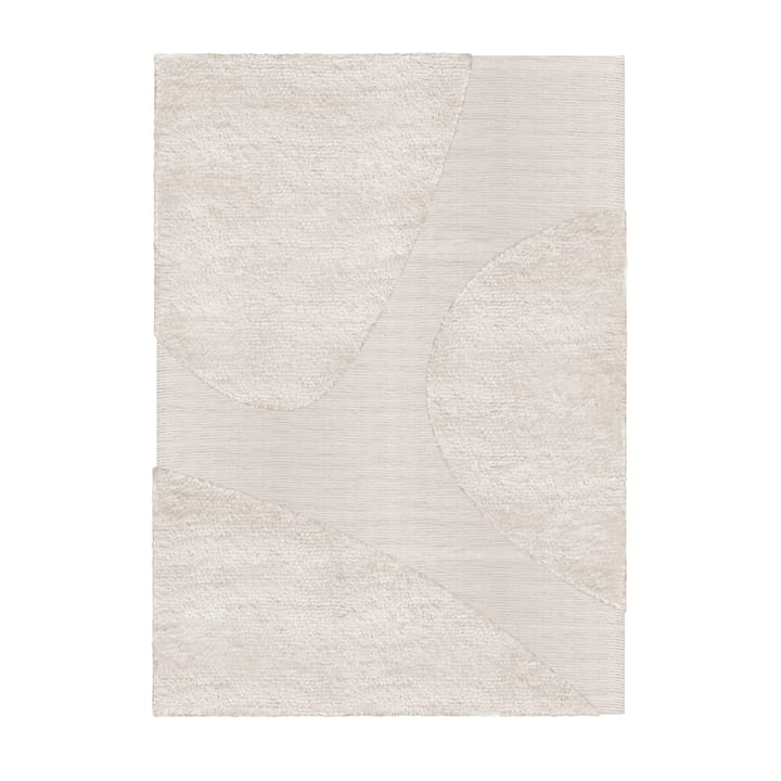 Punja plasma Wollteppich 160 x 230cm - Off White - Layered