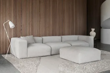 Punja plasma Wollteppich 250 x 350cm - Off White - Layered