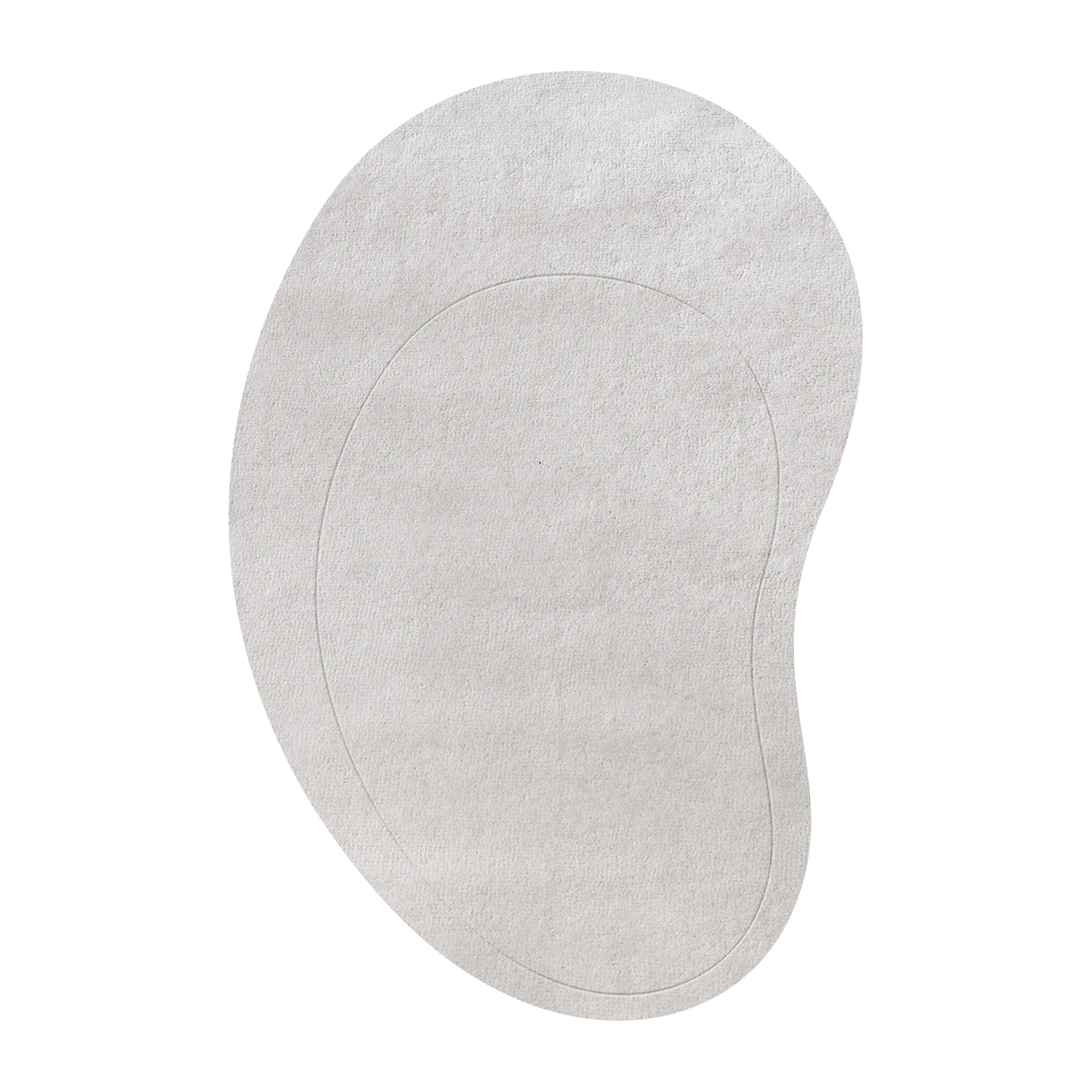 Residue Wollteppich, New pearl, 180 x 270cm Layered