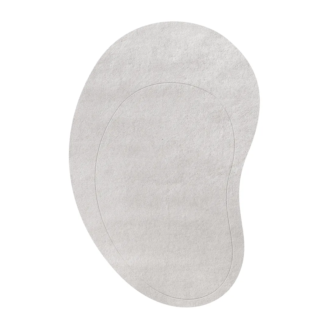 Residue Wollteppich, New pearl, 235 x 350cm Layered