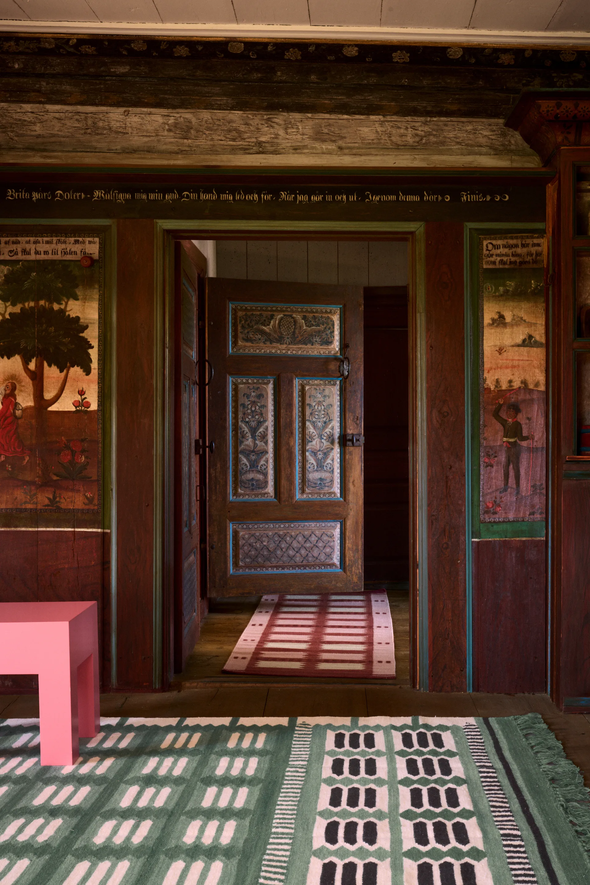 Röllakan Hilma Wollteppich, Fern, 140x200 cm Layered