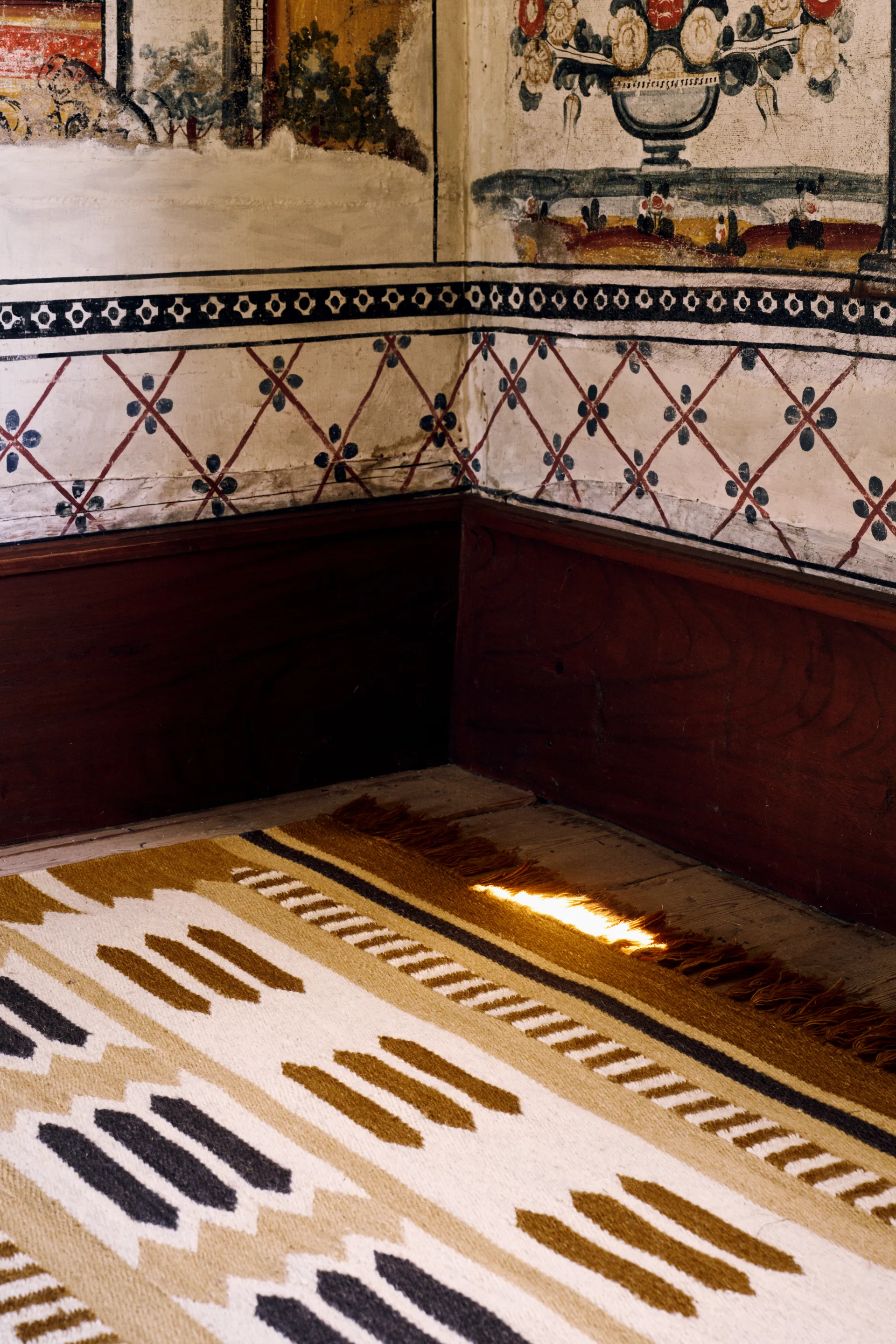 Röllakan Hilma Wollteppich, Marigold, 180x270 cm Layered