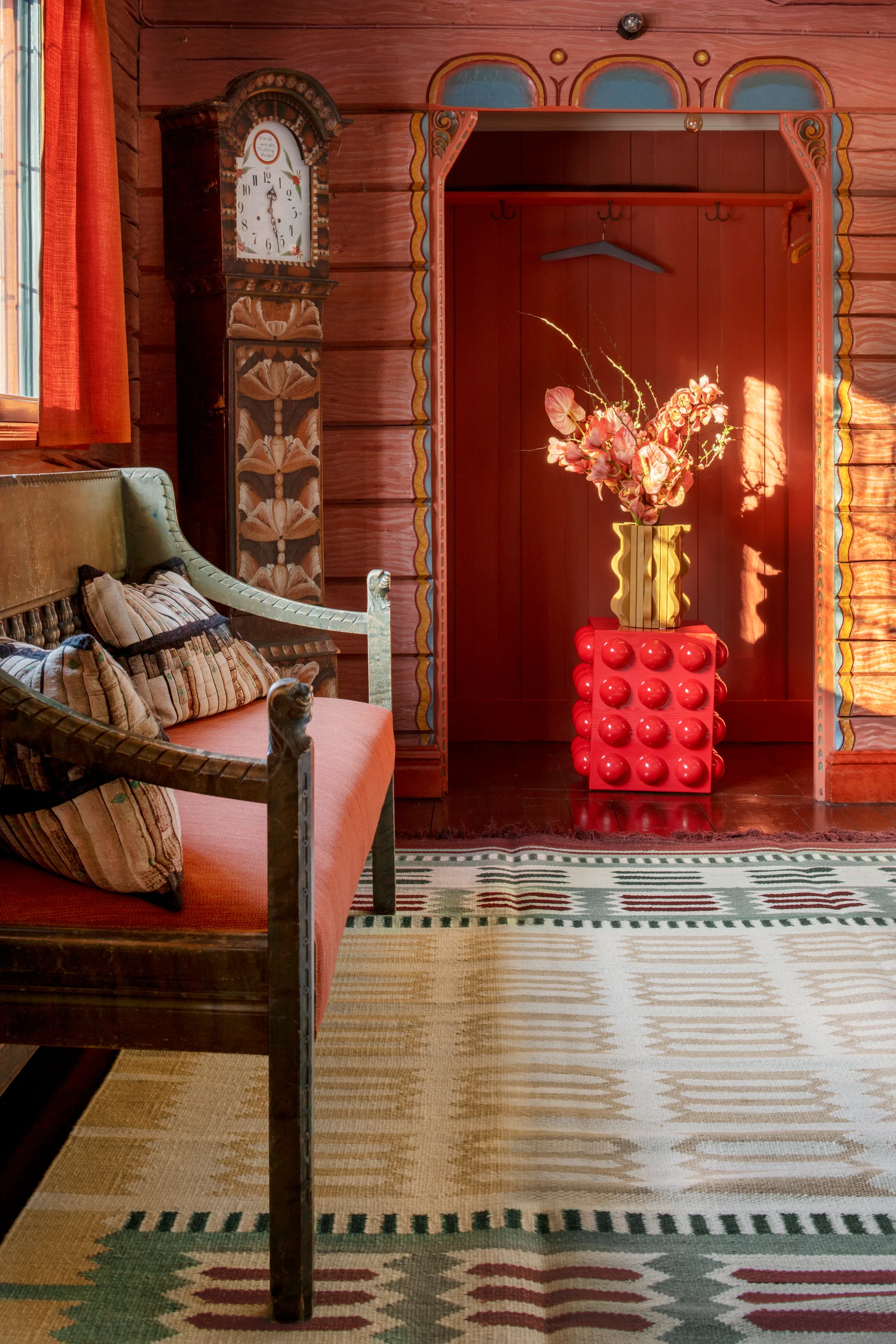 Röllakan Hilma Wollteppich, Primrose, 200x300 cm Layered