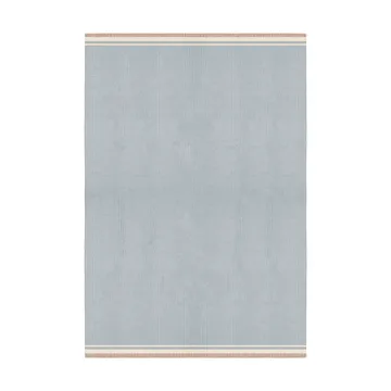 Röllakan Solid Wollteppich - Sky blue, 140x200 cm - Layered